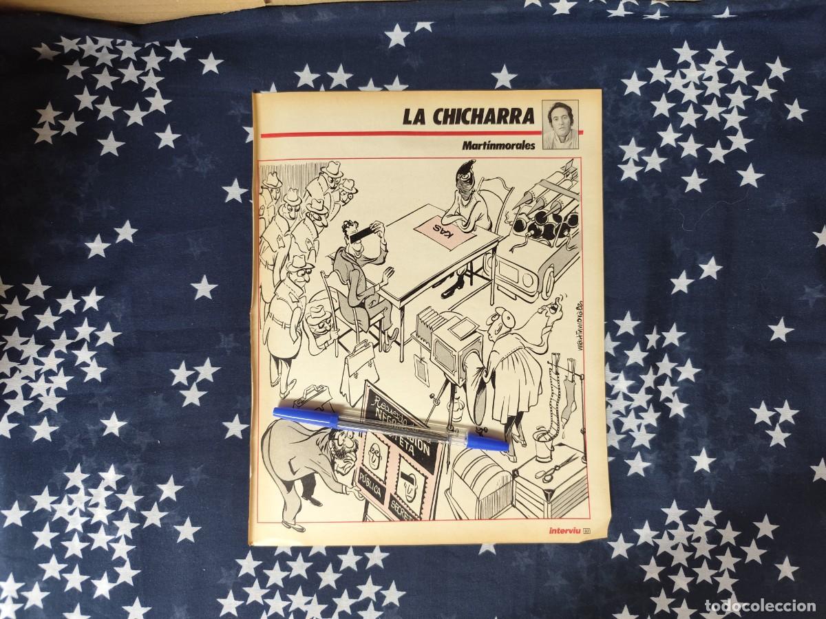 Coleccionismo de revista Intervi&uacute;: La chicharra Martinmorales Recort&eacute;/Cliping Revista Interviu 540-1986