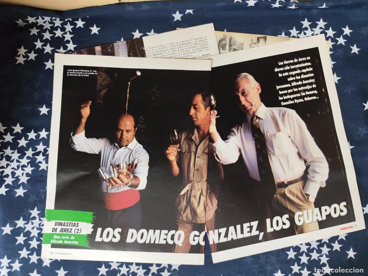 Collectionnisme de Magazine Intervi&uacute;: Dinast&iacute;as de Jerez (2) Los Domecq Gonz&aacute;lez los guapos Recort&eacute;/Cliping Revista Interviu 540-1986