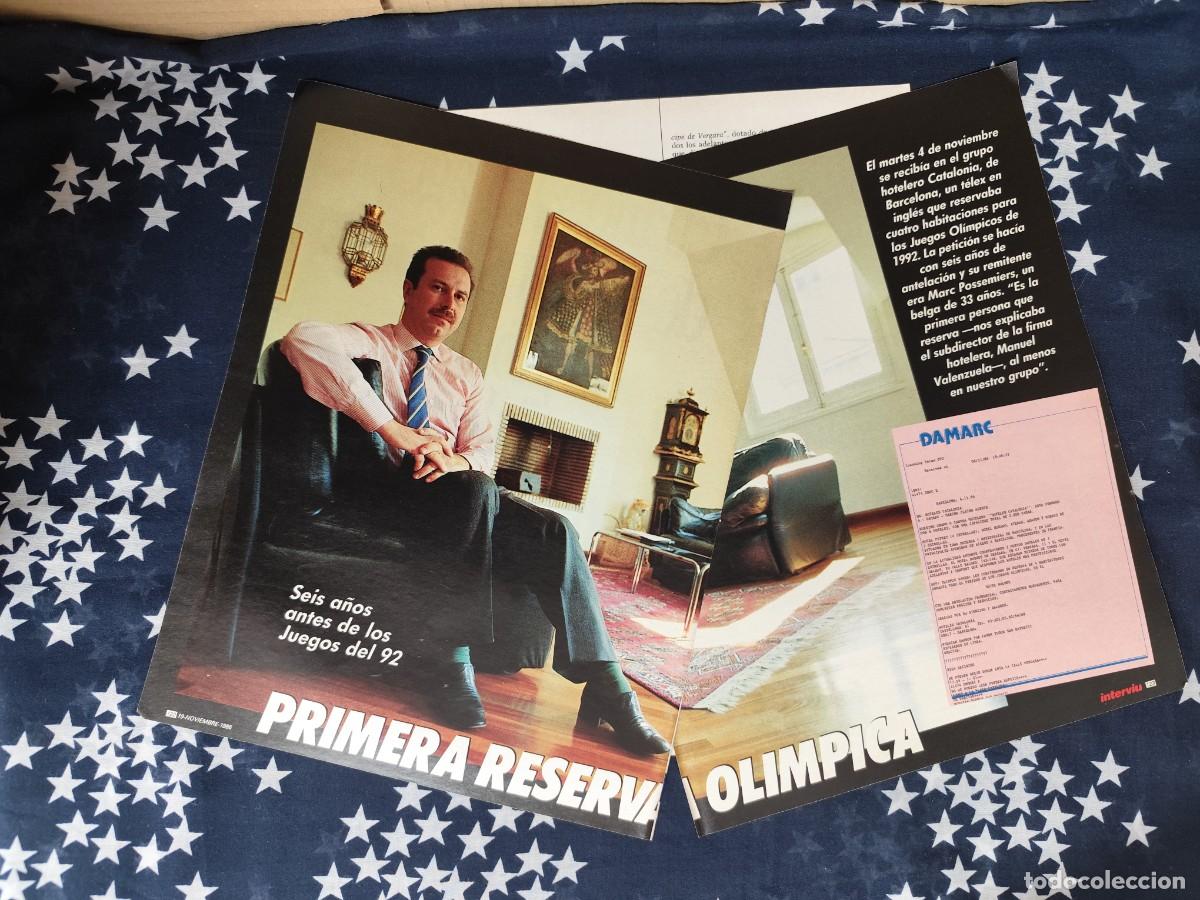 Coleccionismo de revista Intervi&uacute;: Primera reserva ol&iacute;mpica Recort&eacute;/Cliping Revista Interviu 549-1986