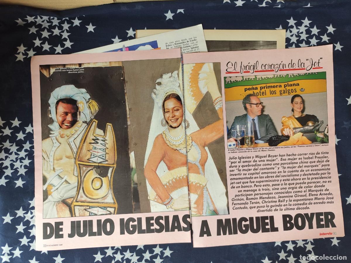 Coleccionismo de revista Intervi&uacute;: El fr&aacute;gil coraz&oacute;n de la Jet de Julio Iglesias a Boyer Recort&eacute;/Cliping Revista Interviu 549-1986