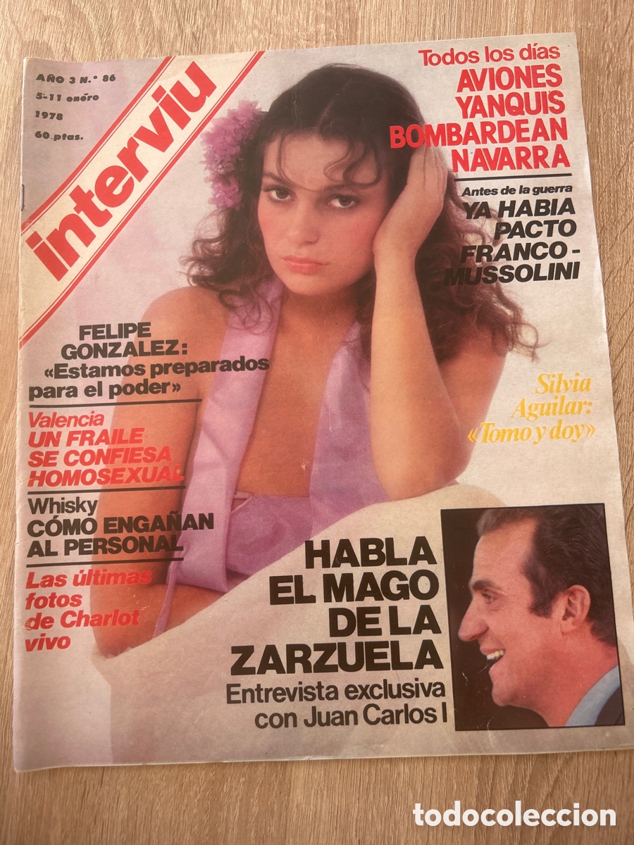 Coleccionismo de revista Intervi&uacute;: Revista interviu n&uacute;m 86 Silvia Aguilar