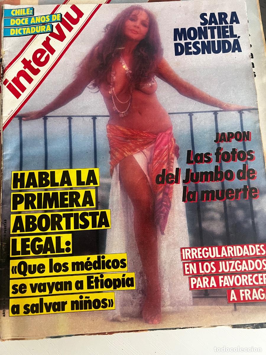 Coleccionismo de revista Intervi&uacute;: INTERVI&Uacute;. A&Ntilde;O 10. N&ordm; 484. AGOSTO DE 1985. SARA MONTIEL. JAP&Oacute;N: LAS FOTOS DEL JUMBO DE LA MUER.. LEER