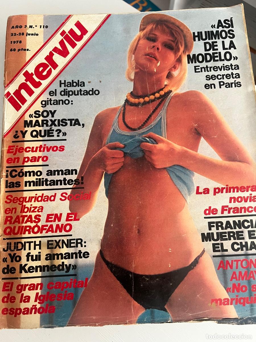 Coleccionismo de revista Intervi&uacute;: INTERVI&Uacute;. A&Ntilde;O 3. N&ordm; 110. JUNIO 1978. LA PRIMERA NOVIA DE FRANCO. EL GRAN CAPITAL DE LA IGLESIA. LEER