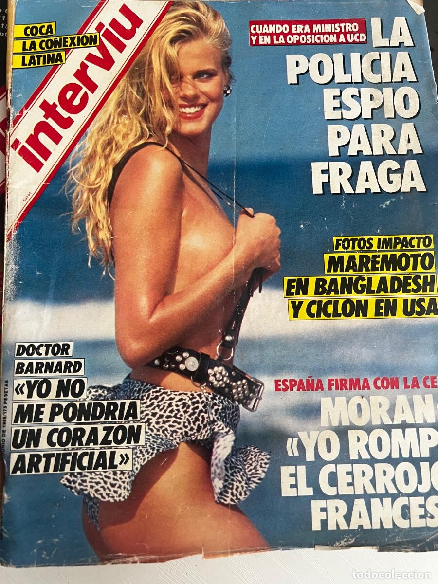 Coleccionismo de revista Intervi&uacute;: INTERVI&Uacute;. A&Ntilde;O 10. N&ordm; 474. JUNIO DE 1985. MAIKA. LA POLIC&Iacute;A ESPI&Oacute; PARA FRAGA. CICLONES EN BANG.. LEER