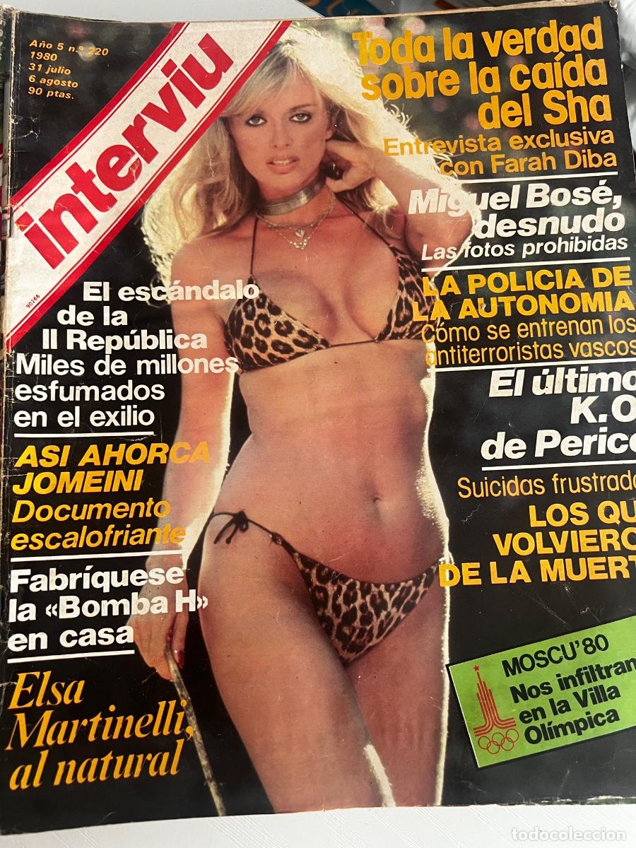 Coleccionismo de revista Intervi&uacute;: INTERVI&Uacute;. A&Ntilde;O 5. N&ordm; 220. JUL-AGO DE 1980. ELSA MARTINELLI. TODA LA VERDAD SOBRE LA CA&Iacute;DA DEL .. LEER