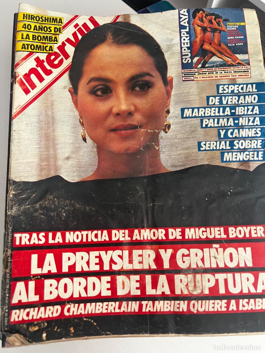 Coleccionismo de revista Intervi&uacute;: INTERVI&Uacute;. A&Ntilde;O 10. N&ordm; 479. JULIO DE 1985. ISABEL PRESLEY. HIROSHIMA 40 A&Ntilde;OS DESPU&Eacute;S. LO MAT&Oacute; D.. LEER