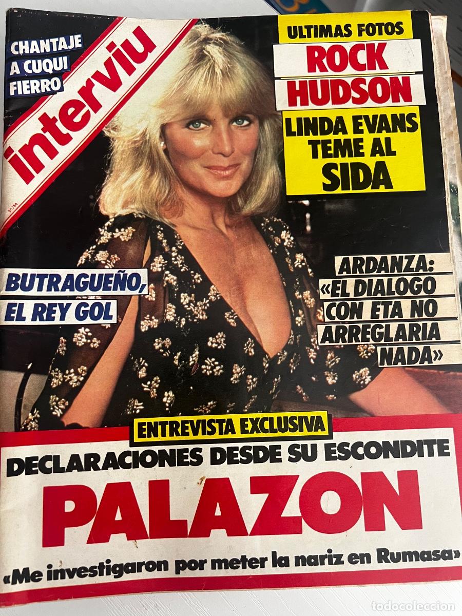 Coleccionismo de revista Intervi&uacute;: INTERVI&Uacute;. A&Ntilde;O 10. N&ordm; 491. OCTUBRE DE 1985. LINDA EVANS. ROCK HUDSON. CHANTAJE A CUQUI F.. LEER