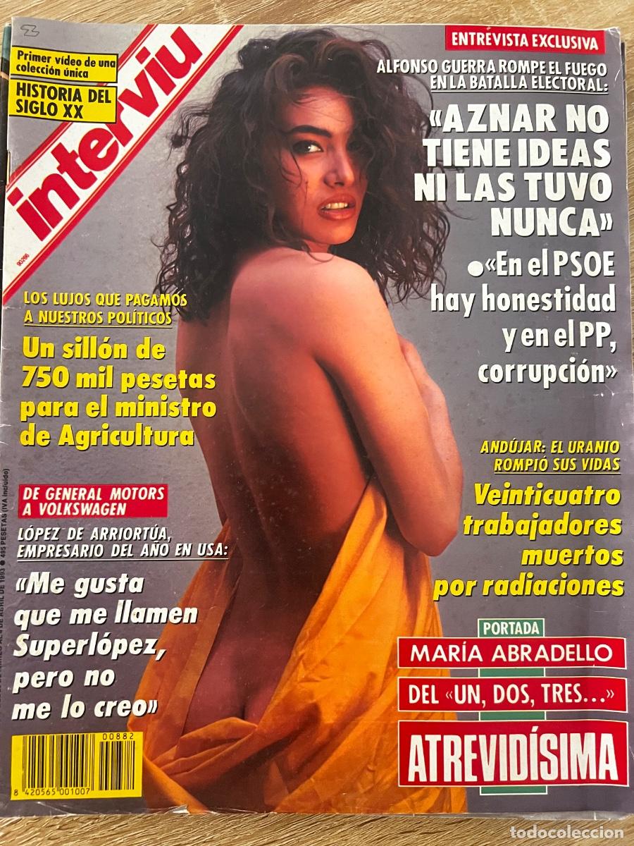 Coleccionismo de revista Intervi&uacute;: INTERVI&Uacute;. A&Ntilde;O 17. N&ordm; 882. MAR-ABR DE 1993. MAR&Iacute;A ABRADELLO. EL URANIO ROMPI&Oacute; SUS VIDAS, EN AN.. LEER