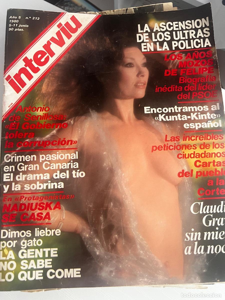 Coleccionismo de revista Intervi&uacute;: INTERVI&Uacute;. A&Ntilde;O 5. N&ordm; 212. JUNIO DE 1980. CLAUDIA GRAVI SIN MIEDO A LA NOCHE. LEER.