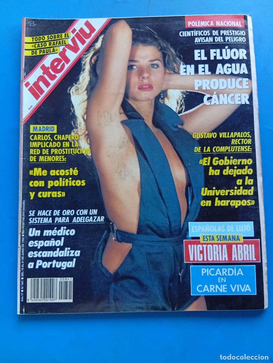 Coleccionismo de revista Intervi&uacute;: INTERVI&Uacute;. A&Ntilde;O 17. N&ordm; 841. JUNIO DE 1992. VICTORIA ABRIL. MICAELA ALBA, MODELO MEJICANA, CON ... LEER