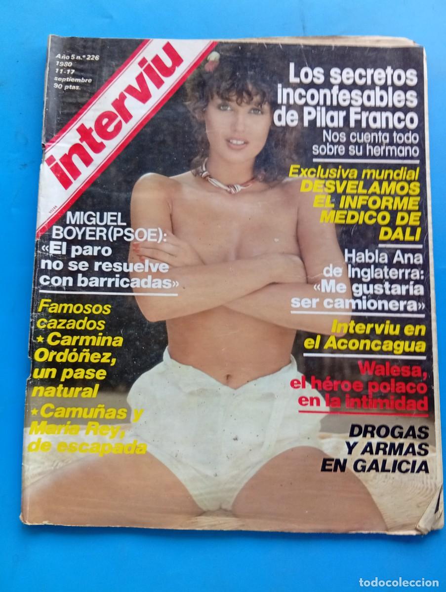 Coleccionismo de revista Intervi&uacute;: INTERVI&Uacute;. N&ordm; 226. SEPTIEMBRE 1980. MAR&Iacute;A REY. MORIR NO ES DESCANSAR. DROGAS Y ARMAS.... LEER