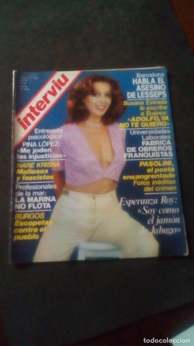 Coleccionismo de revista Intervi&uacute;: INTERVIU 147-SUSANA ESTRADA-FRANK ZAPPA-ASESINO LESSEPS-MAYRA UN DOS TRES-PASOLINI-BURGOS