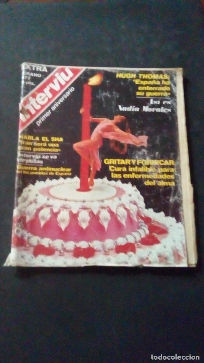 Coleccionismo de revista Intervi&uacute;: INTERVIU-VERANO 1977-CICCIOLINA-ORNELLA VANONI-ZARAGOZA-GRANADA-IBIZA-ONOMATOPEYA-GOYTISOLO-MOR&Oacute;N
