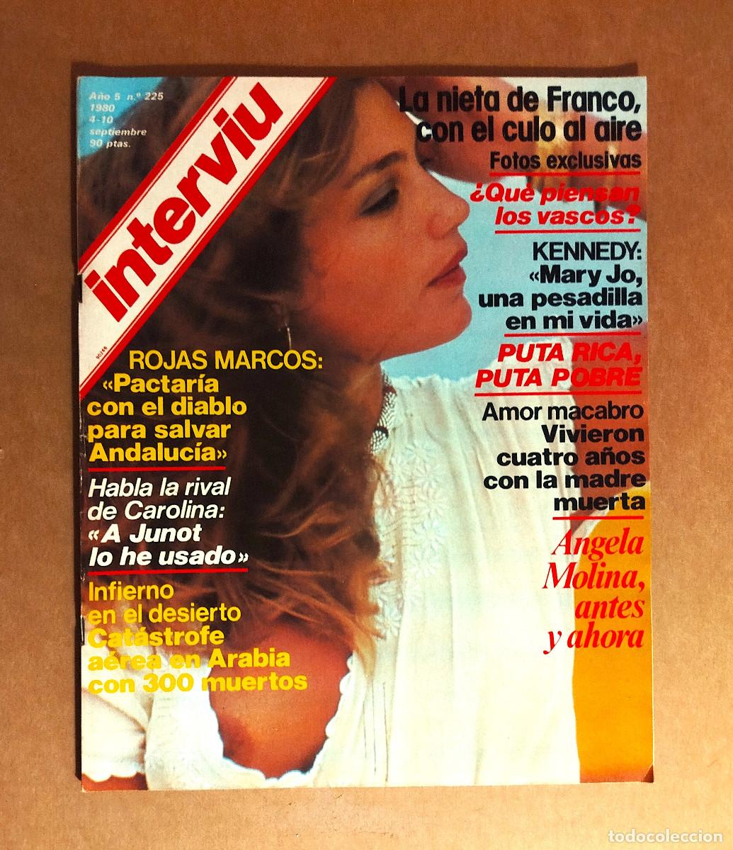 Coleccionismo de revista Intervi&uacute;: INTERVIU 225 - SEPTIEMBRE 1980 - ANGELA MOLINA - ORCHIDEA DE SANTIS - MERRY MARTINEZ-BORDIU