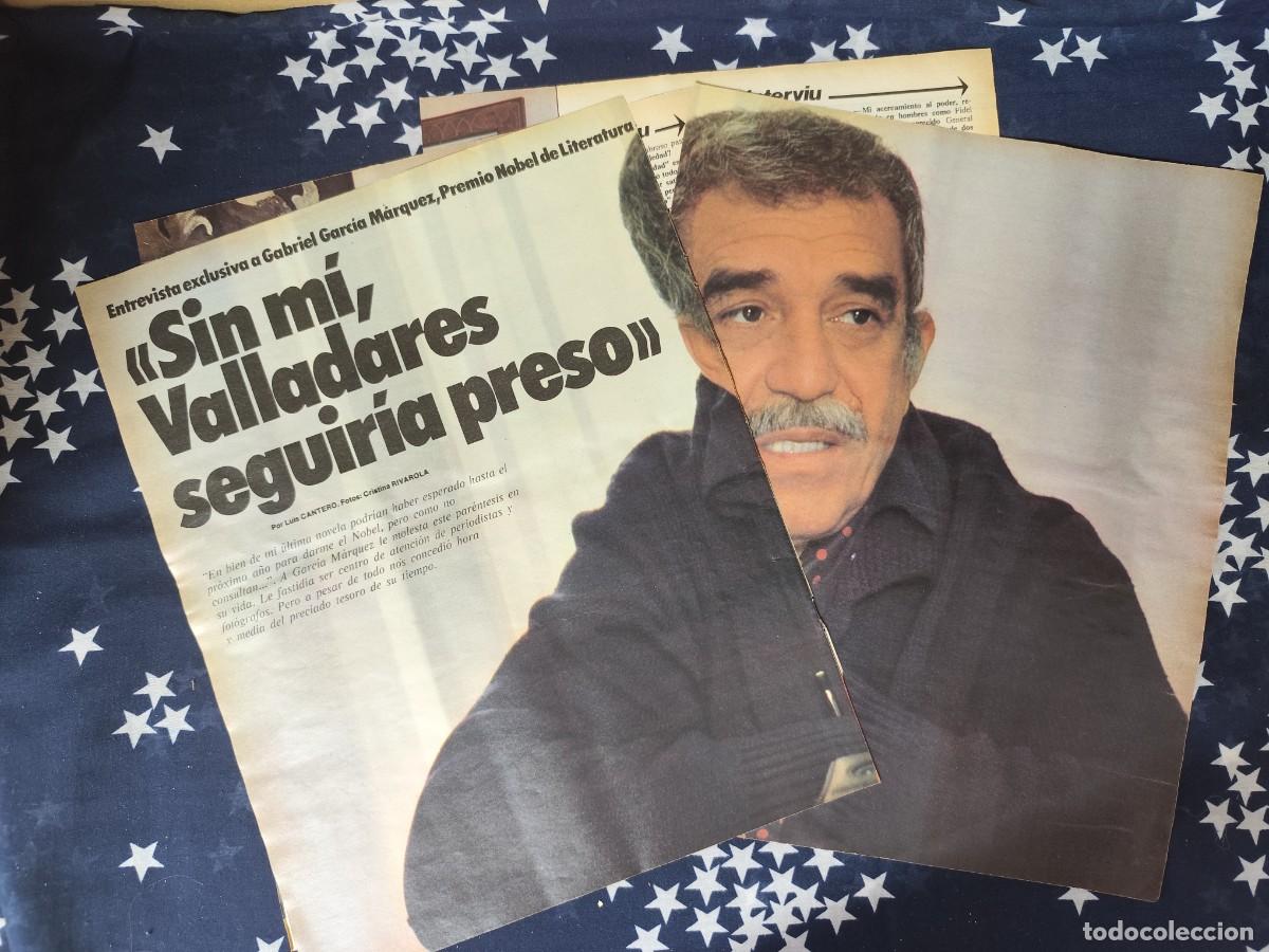 Coleccionismo de revista Intervi&uacute;: Entrevista a Gabriel Garc&iacute;a M&aacute;rquez Recorte/Cliping Revista Interviu 346 - 1982