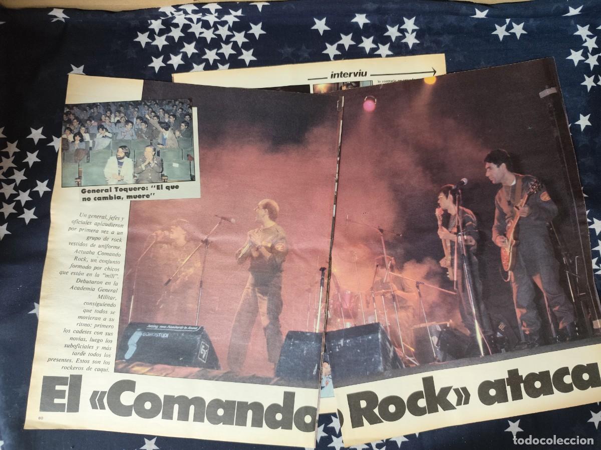 Coleccionismo de revista Intervi&uacute;: El Comando Rock ataca Recorte/Cliping Revista Interviu 346 - 1982