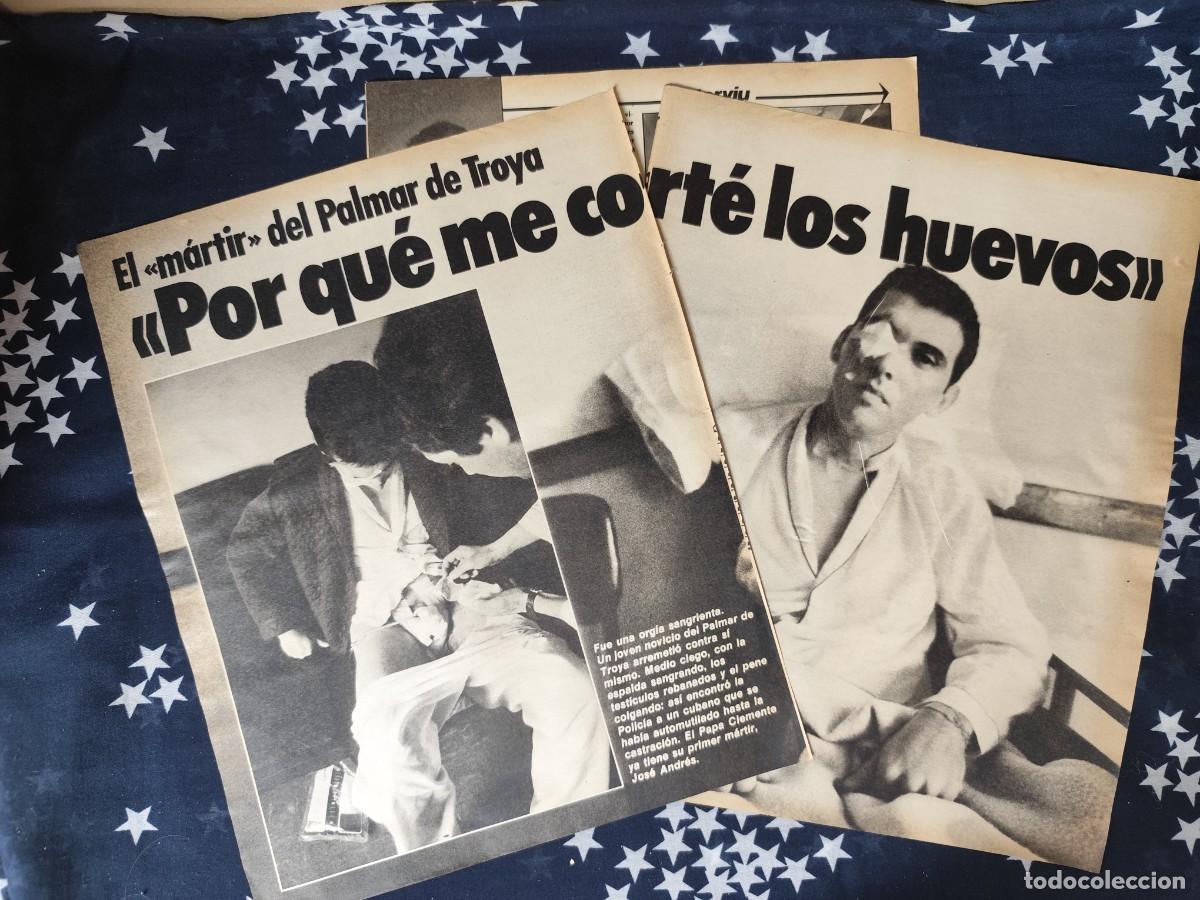 Coleccionismo de revista Intervi&uacute;: El m&aacute;rtir del Palmar de Troya Porque me cort&eacute; los huevos Recorte/Cliping Revista Interviu 346 - 1982