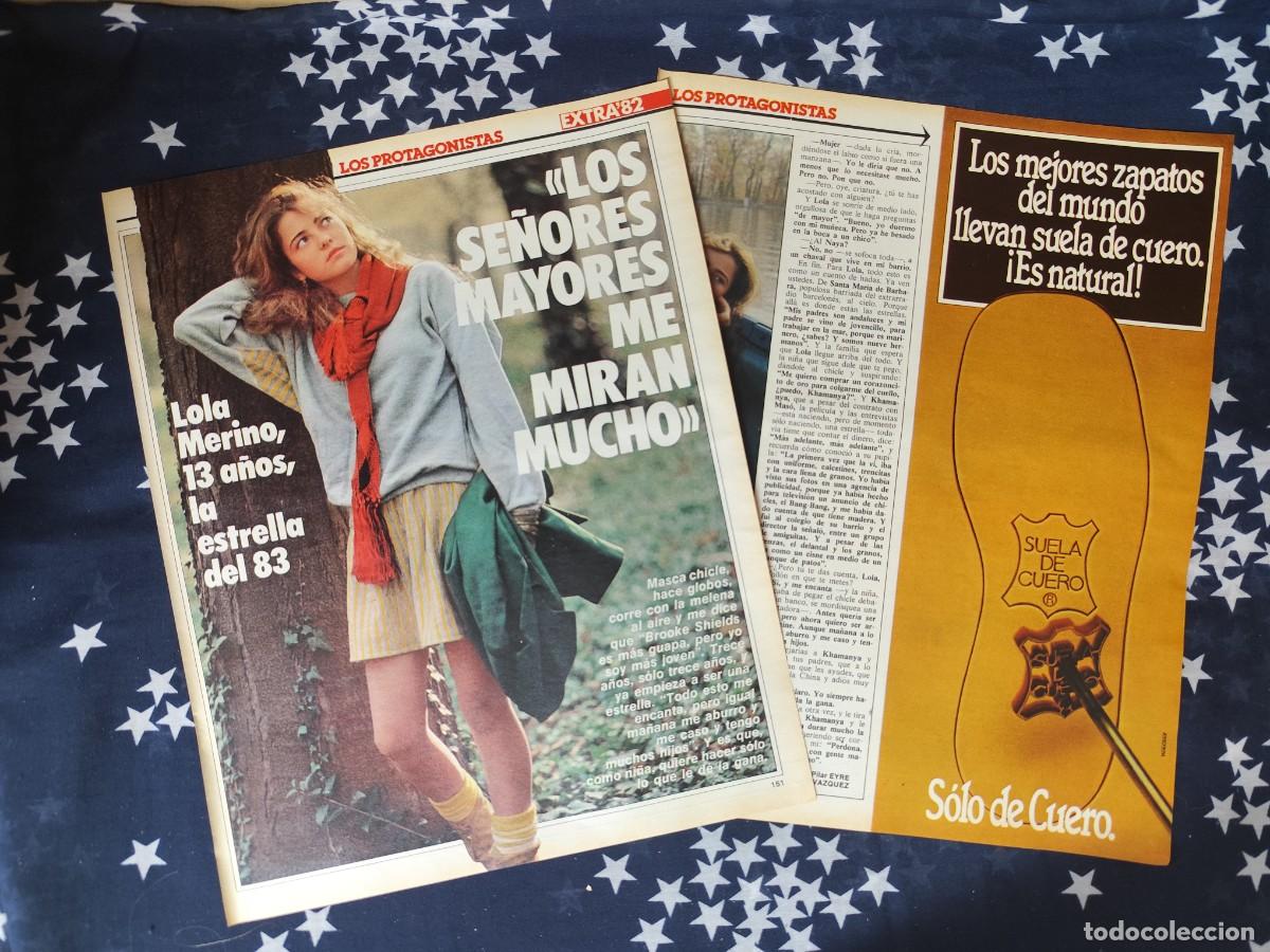 Coleccionismo de revista Intervi&uacute;: Lola Merino 13 a&ntilde;os, la estrella del 83 Recorte/Cliping Revista Interviu 344 - 1982