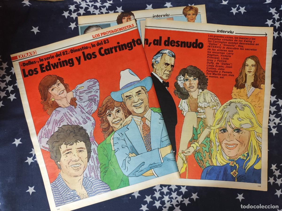 Coleccionismo de revista Intervi&uacute;: Los Edwing y los Carrington al desnudo Recorte/Cliping Revista Interviu 344 - 1982