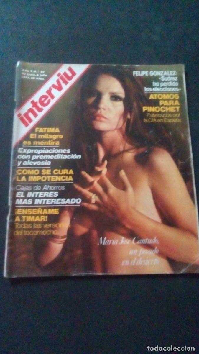 Coleccionismo de revista Intervi&uacute;: INTERVIU 59-MAR&Iacute;A JOS&Eacute; CANTUDO-LOLITAS-CINZIA DE CAROLIS-F&Aacute;TIMA-FORMENTERA-TIMOS