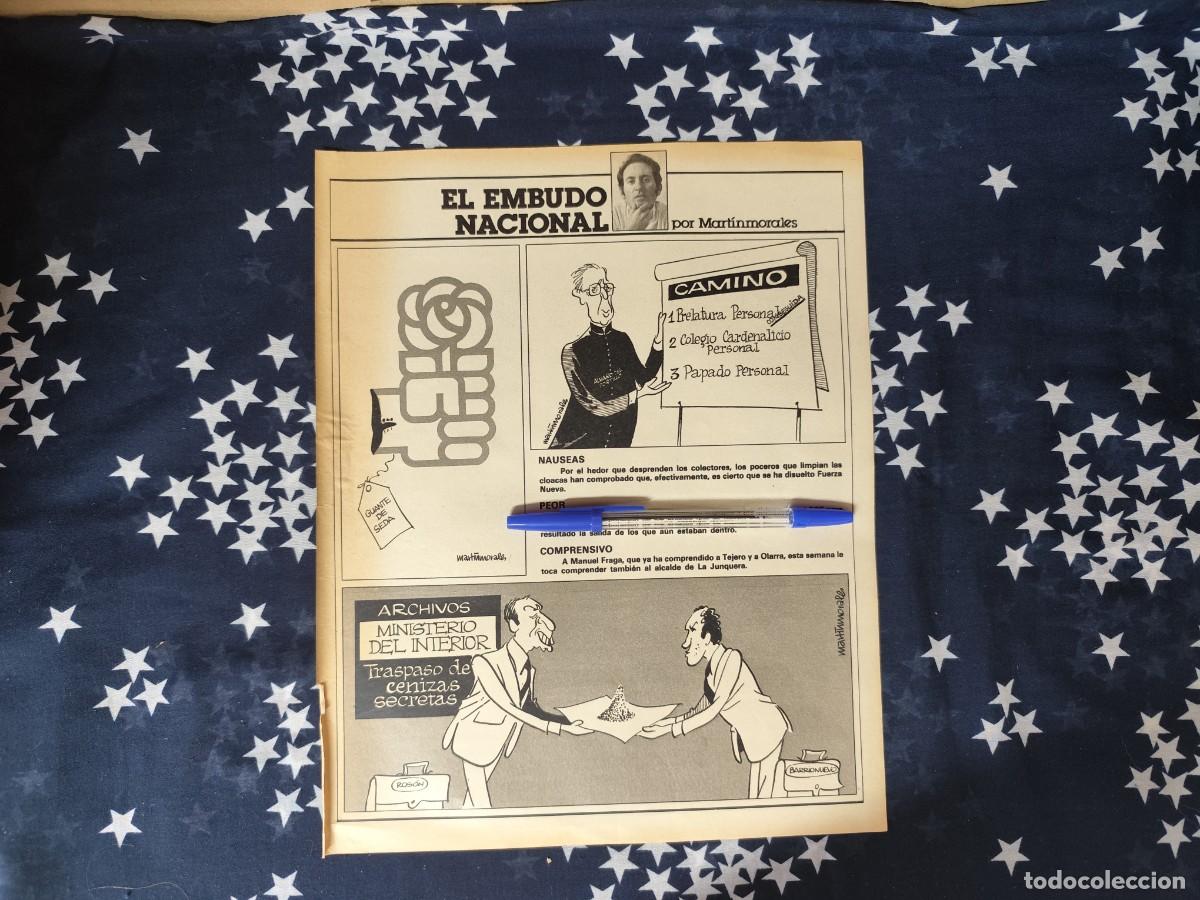 Coleccionismo de revista Intervi&uacute;: El embudo nacional Martinmorales Recorte/Cliping Revista Interviu 343-1982