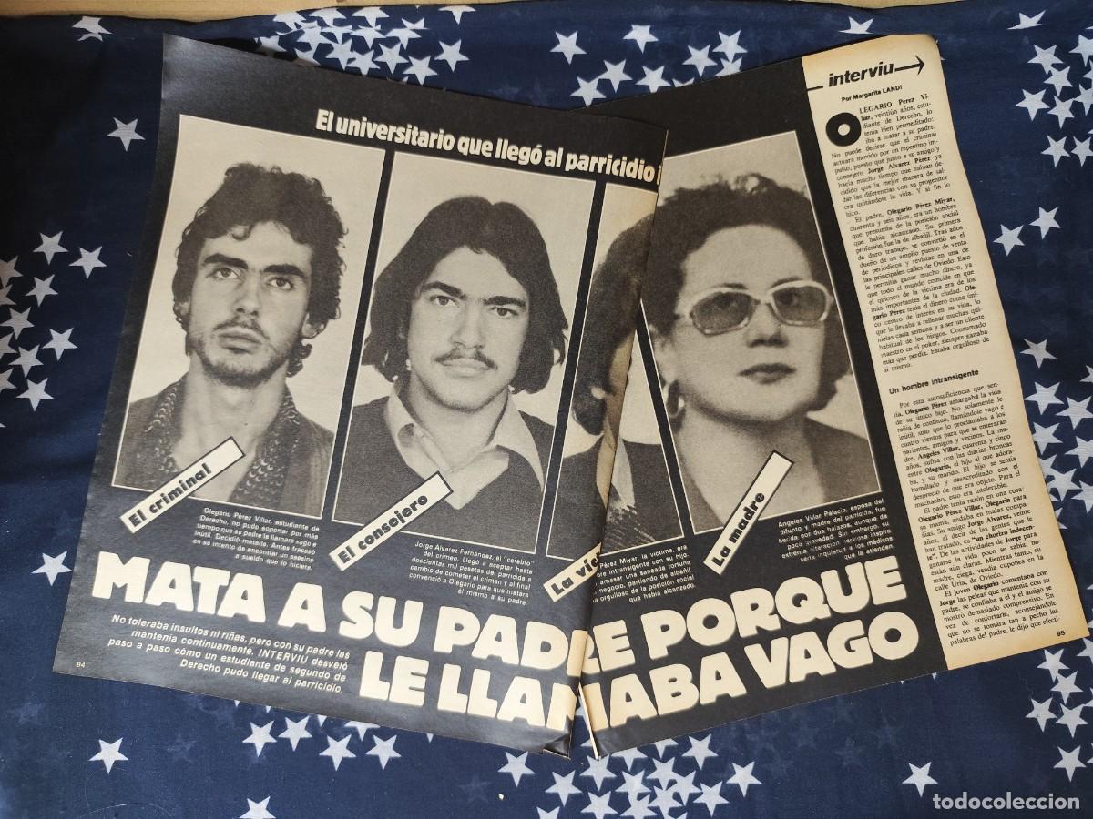 Coleccionismo de revista Intervi&uacute;: Mata a su padre porque le llamaba vago Recorte/Cliping Revista Interviu 343-1982