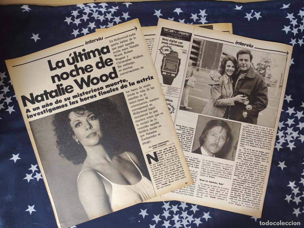 Coleccionismo de revista Intervi&uacute;: La &uacute;ltima noche de Natalie Wood Recorte/Cliping Revista Interviu 343-1982