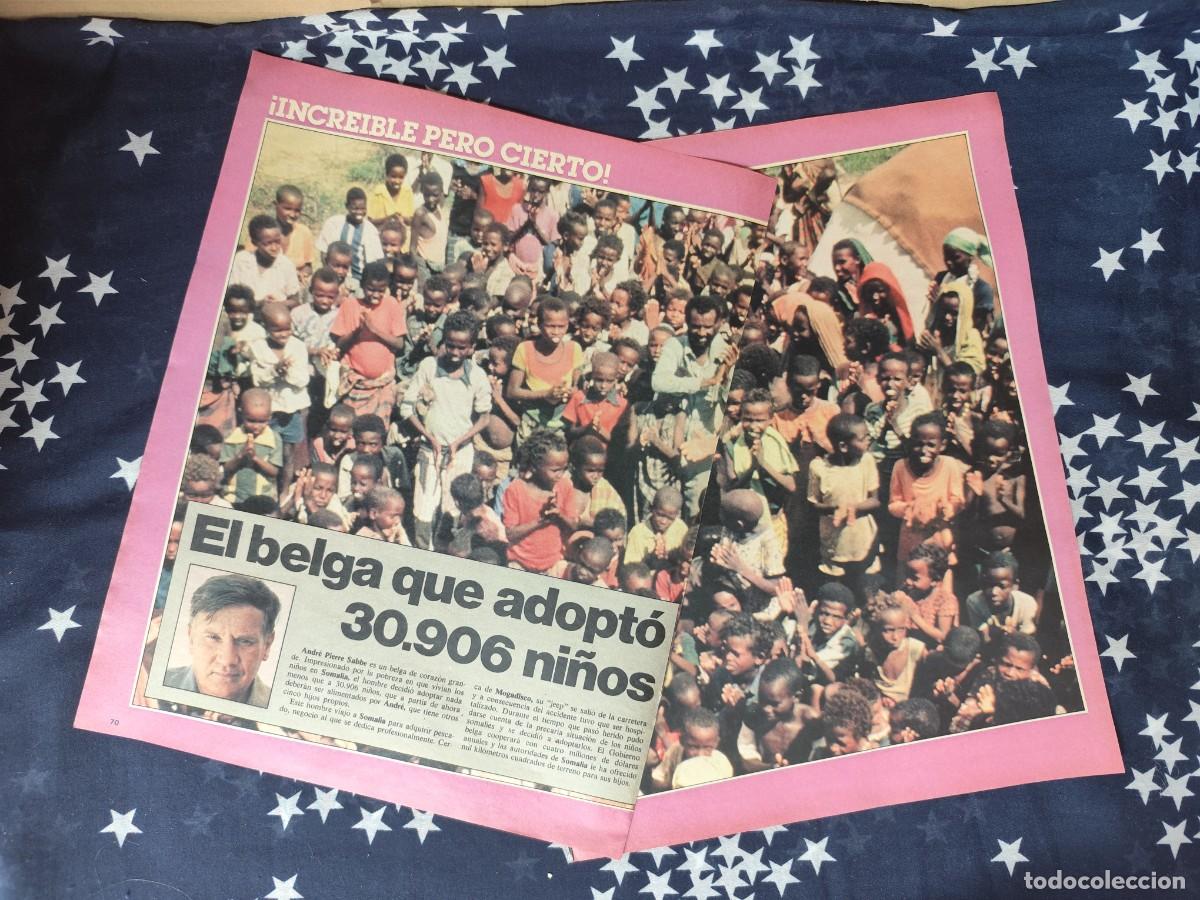 Coleccionismo de revista Intervi&uacute;: El belga que adopto 30906 ni&ntilde;os Recorte/Cliping Revista Interviu 343-1982