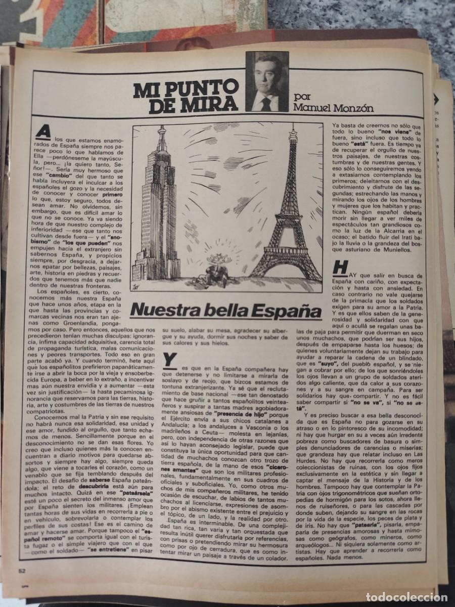 Coleccionismo de revista Intervi&uacute;: Mi punto de mira Manuel Mazon Recorte/Cliping Revista Interviu 343-1982