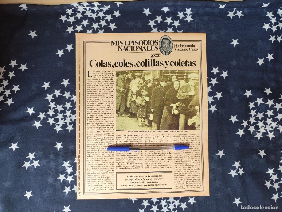 Coleccionismo de revista Intervi&uacute;: Mis episodios nacionales XXXIII Vizca&iacute;no Casas Recorte/Cliping Revista Interviu 343-1982