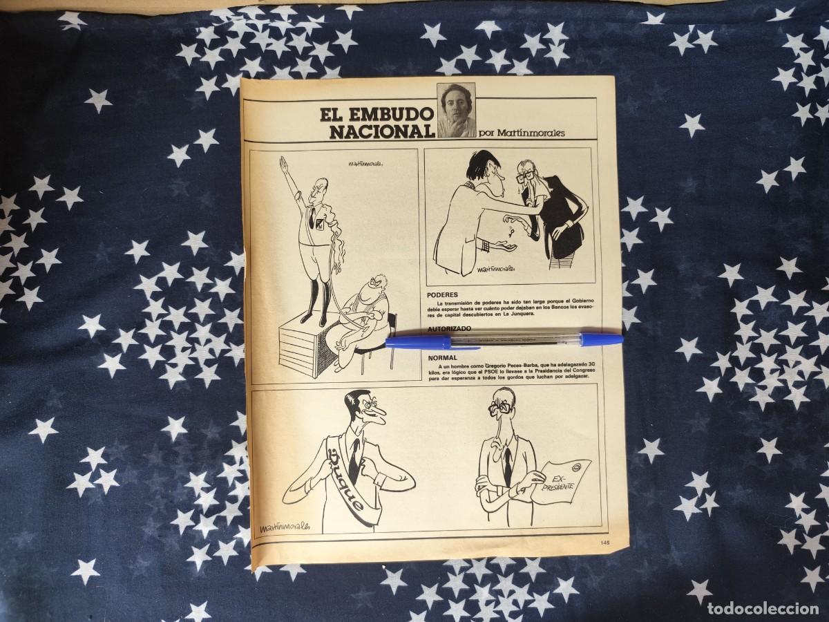 Coleccionismo de revista Intervi&uacute;: El embudo nacional Martinmorales Recorte/Cliping Revista Interviu 342-1982