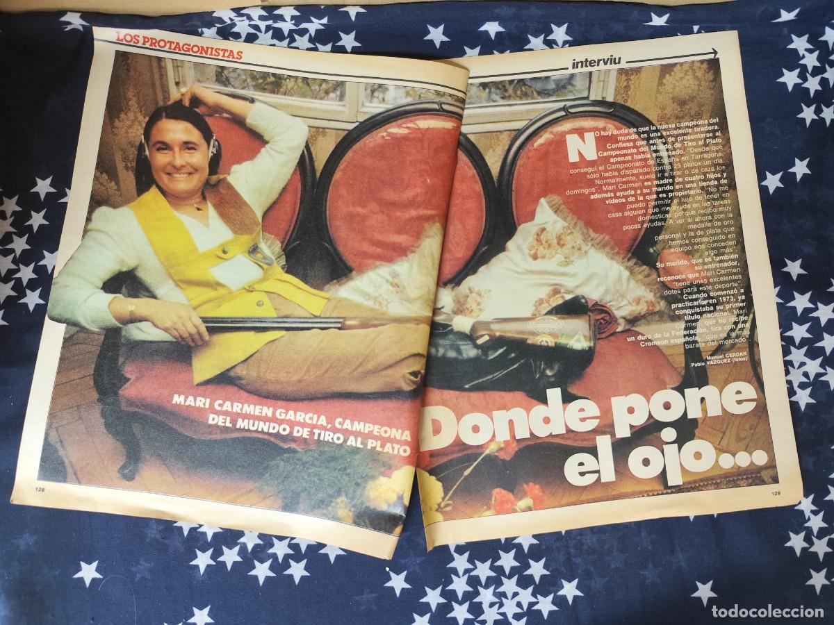 Coleccionismo de revista Intervi&uacute;: Mari Carmen Garc&iacute;a,campeona del mundo de tiro al plato Recorte/Cliping Revista Interviu 342-1982