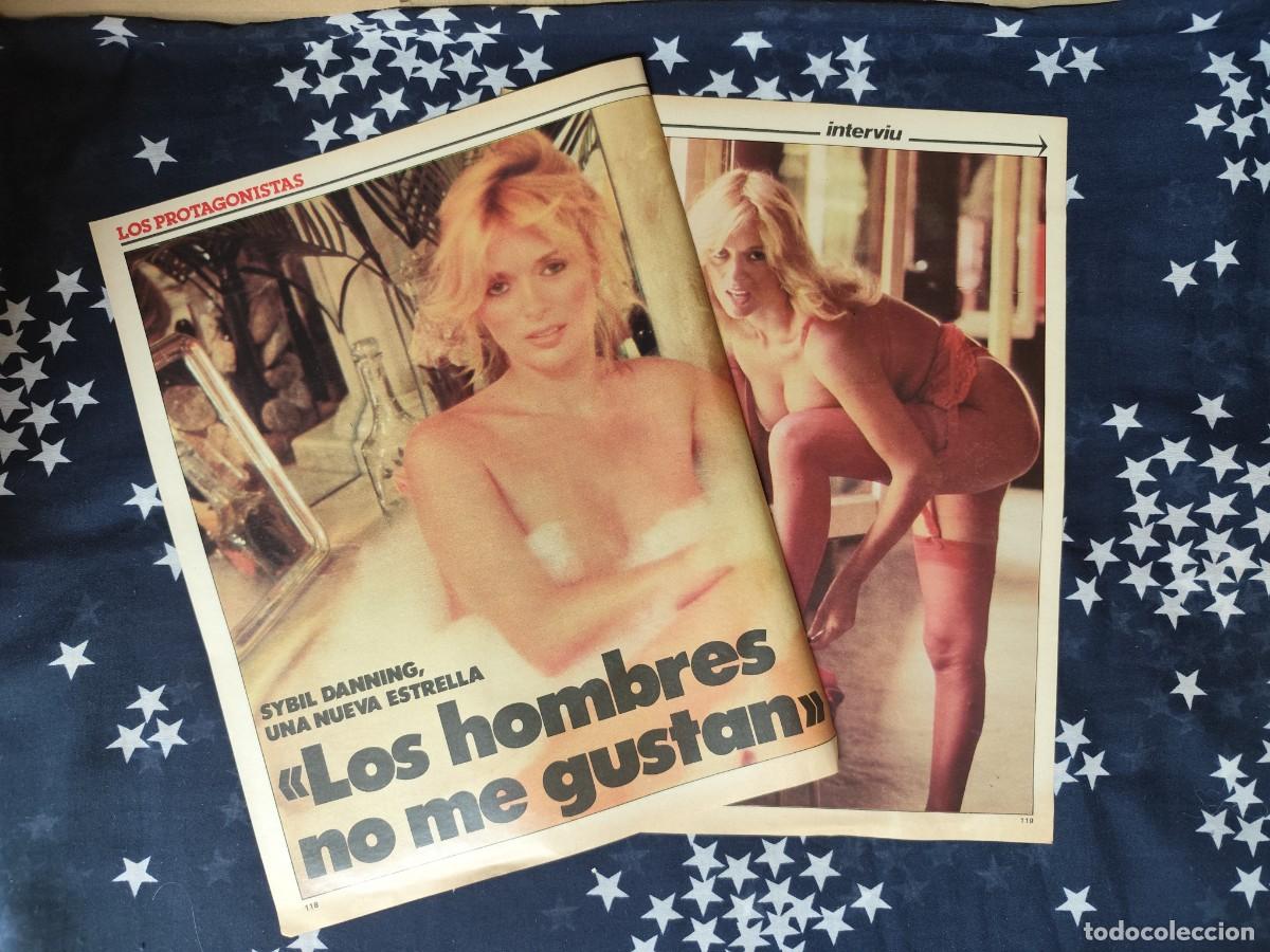 Coleccionismo de revista Intervi&uacute;: Sybil Danning Los hombres no me gustan Recorte/Cliping Revista Interviu 342-1982