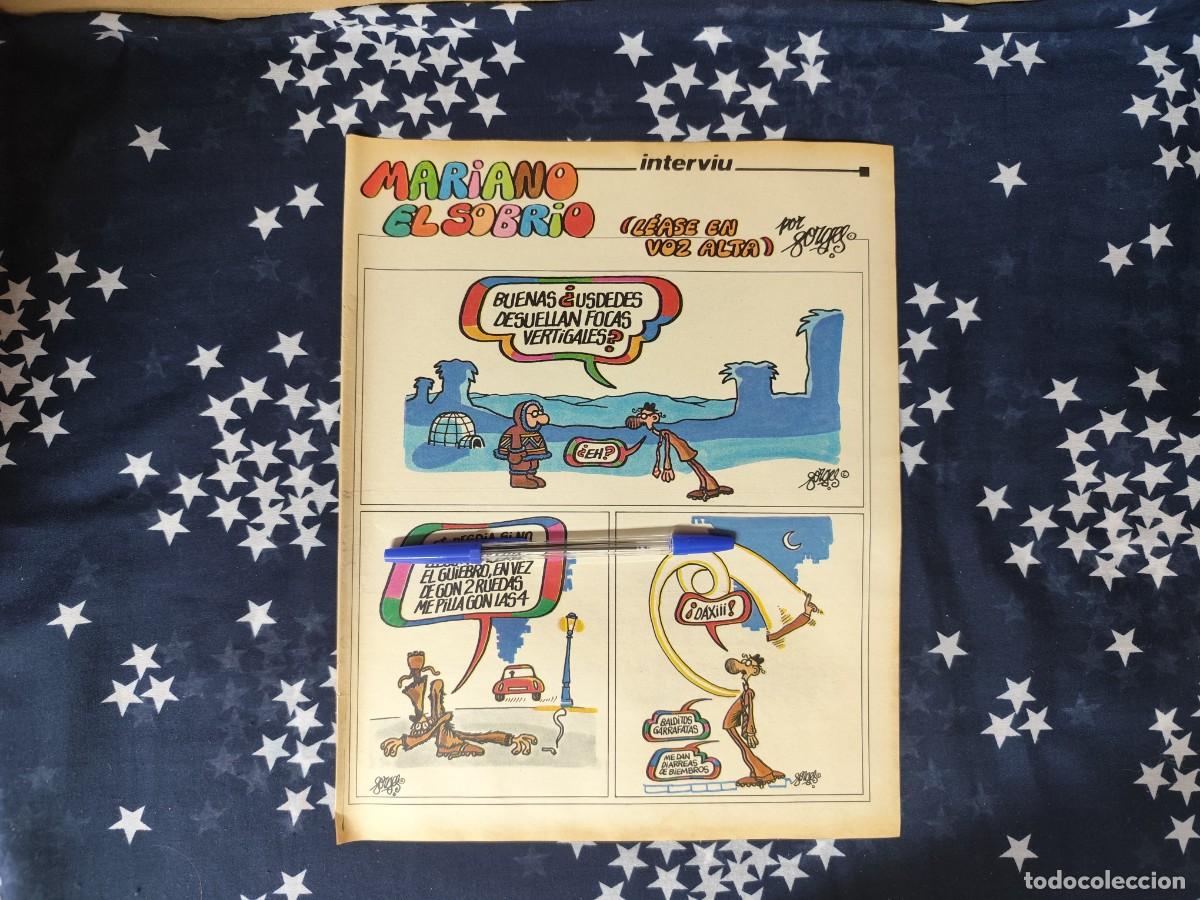 Coleccionismo de revista Intervi&uacute;: Mariano el sobrio Forges Recorte/Cliping Revista Interviu 342-1982