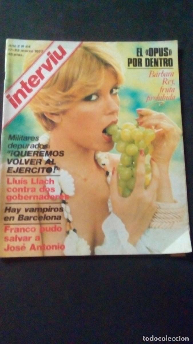 Coleccionismo de revista Intervi&uacute;: INTERVIU 44-B&Aacute;RBARA REY-LLU&Iacute;S LLACH-CARMEN APOLO-UMD-OPUS DEI-F&Oacute;RMULA 1-VAMPIRISMO-CARABANCHEL