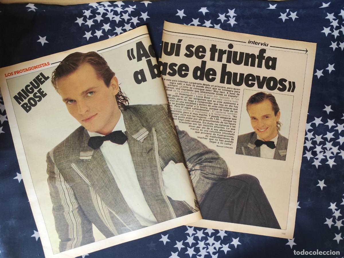 Coleccionismo de revista Intervi&uacute;: Miguel Bos&eacute; aqu&iacute; se triunfa a base de huevos Recorte/Cliping Revista Interviu 341-1982