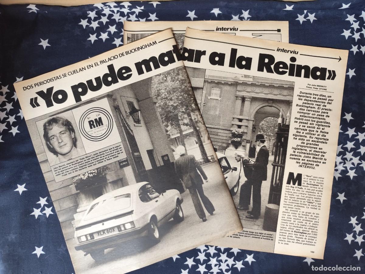 Coleccionismo de revista Intervi&uacute;: Yo pude matar a la Reina Recorte/Cliping Revista Interviu 341-1982