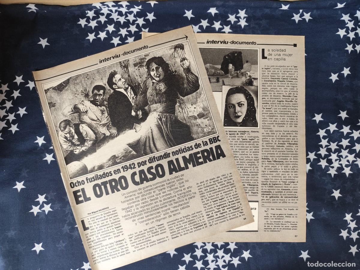 Coleccionismo de revista Intervi&uacute;: Otro caso Almer&iacute;a Recorte/Cliping Revista Interviu 341-1982