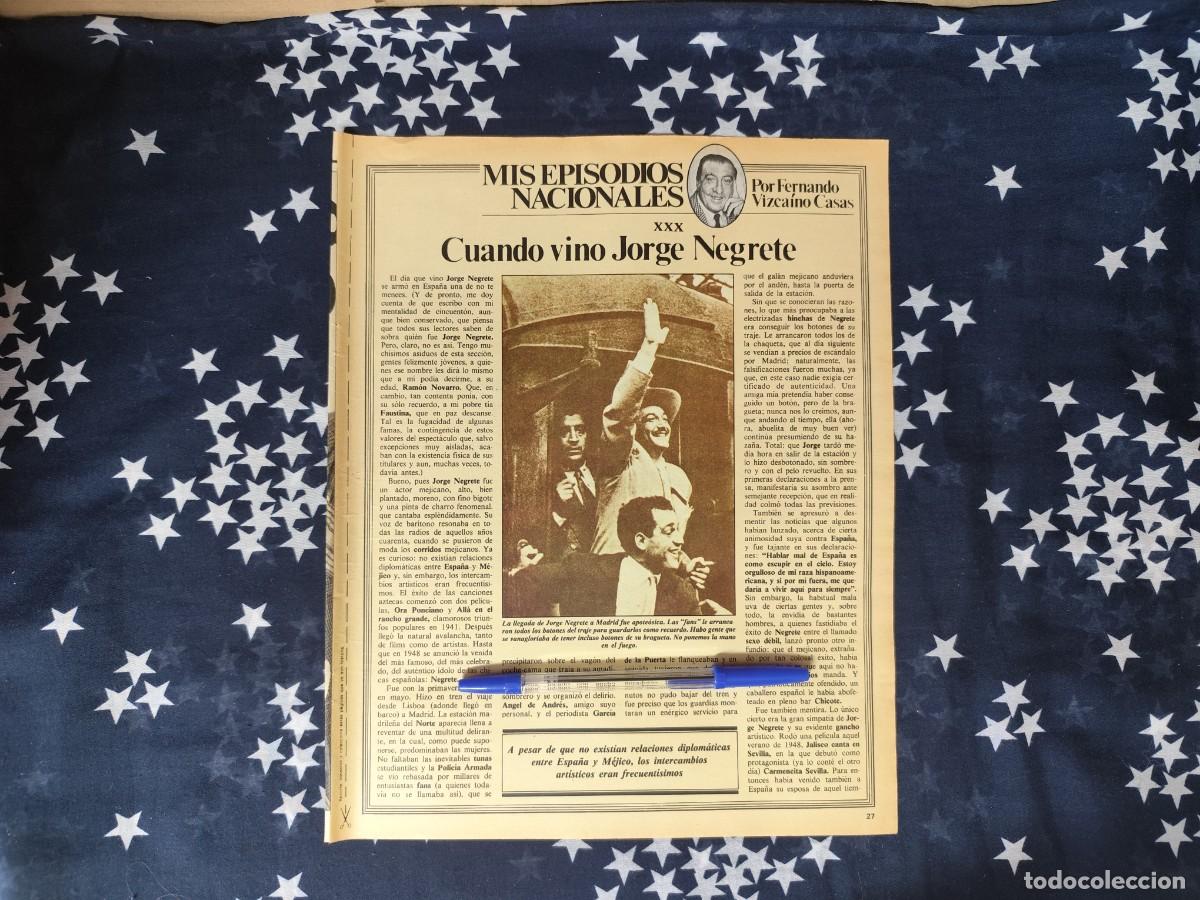 Coleccionismo de revista Intervi&uacute;: Mis episodios nacionales XXX Vizca&iacute;no Casas Recorte/Cliping Revista Interviu 341-1982