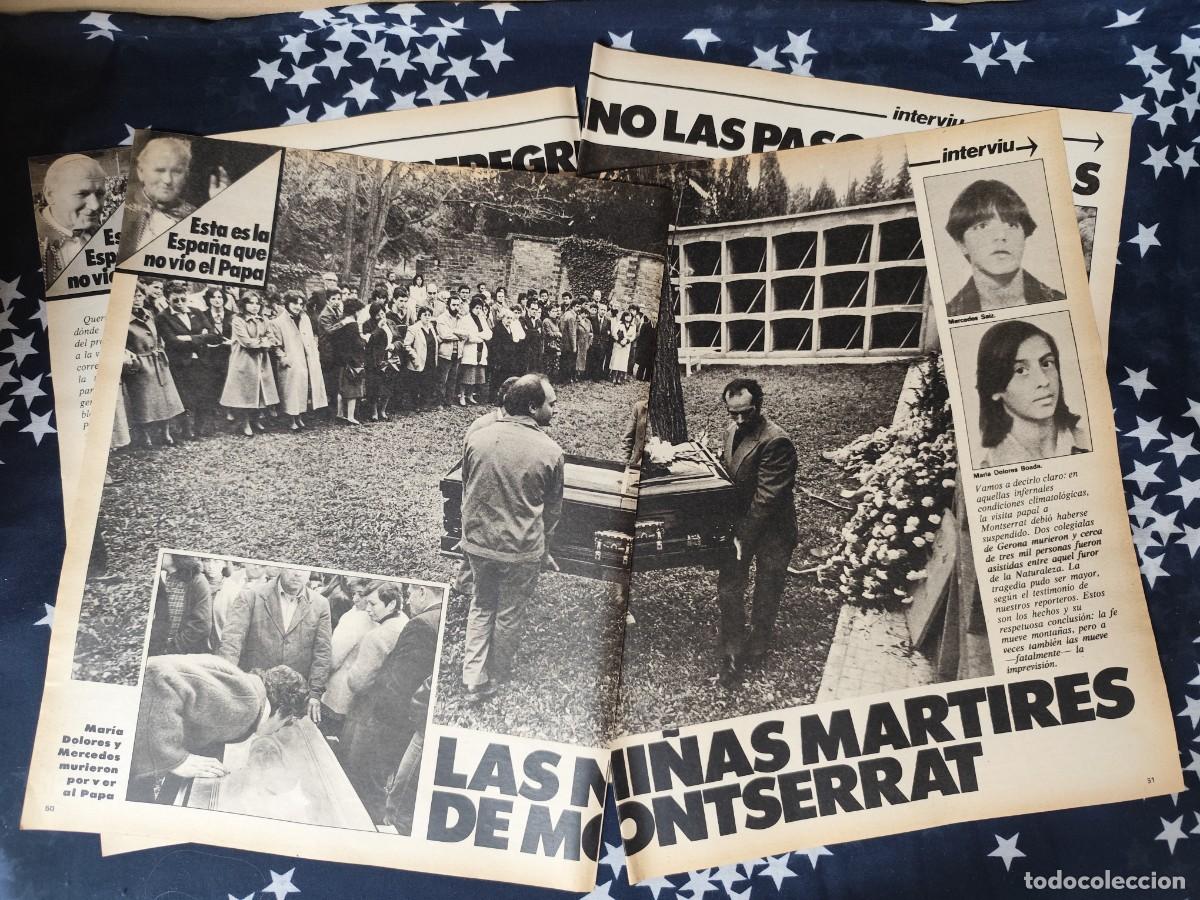 Coleccionismo de revista Intervi&uacute;: Las ni&ntilde;as m&aacute;rtires de Montserrat Recorte/Cliping Revista Interviu 340-1982