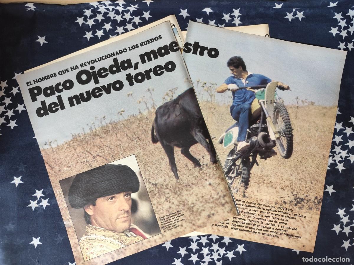 Coleccionismo de revista Intervi&uacute;: Paco Ojeda maestro del nuevo toreo Recorte/Cliping Revista Interviu 340-1982