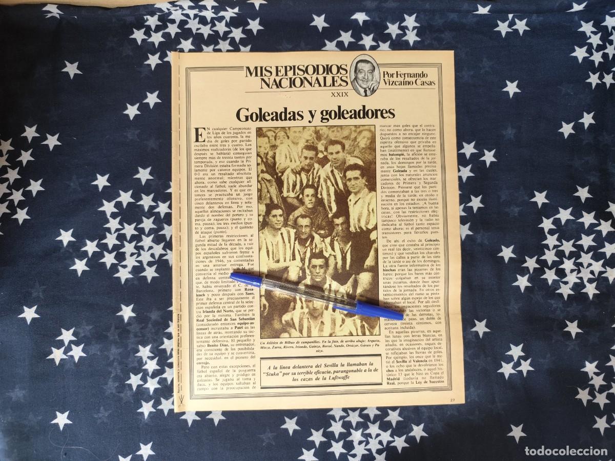 Coleccionismo de revista Intervi&uacute;: Mis episodios nacionales XXIX Vizca&iacute;no Casas Recorte/Cliping Revista Interviu 340-1982