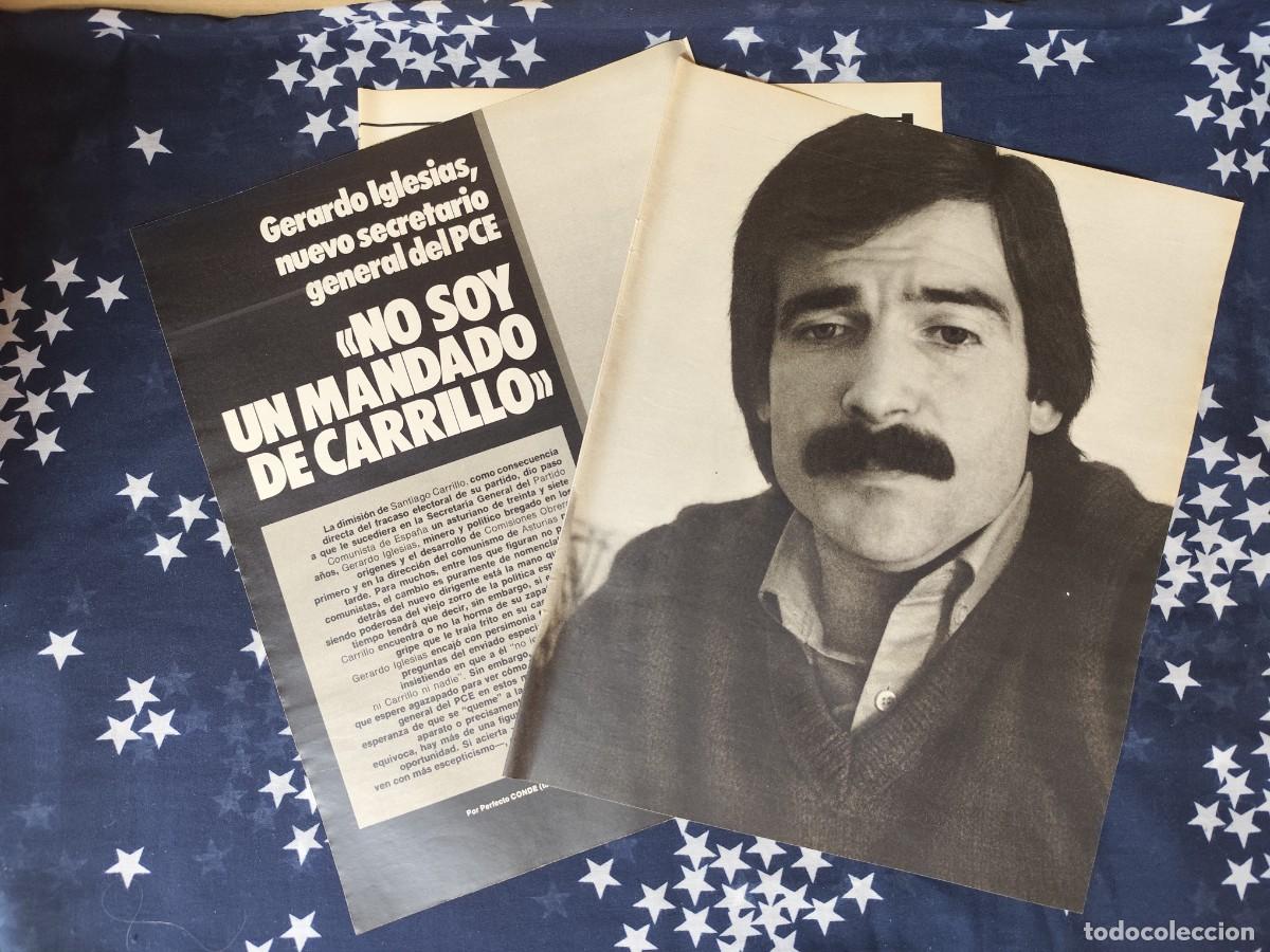 Coleccionismo de revista Intervi&uacute;: Gerardo Iglesias No soy un mandado de Carrillo Recorte/Cliping Revista Interviu 340-1982