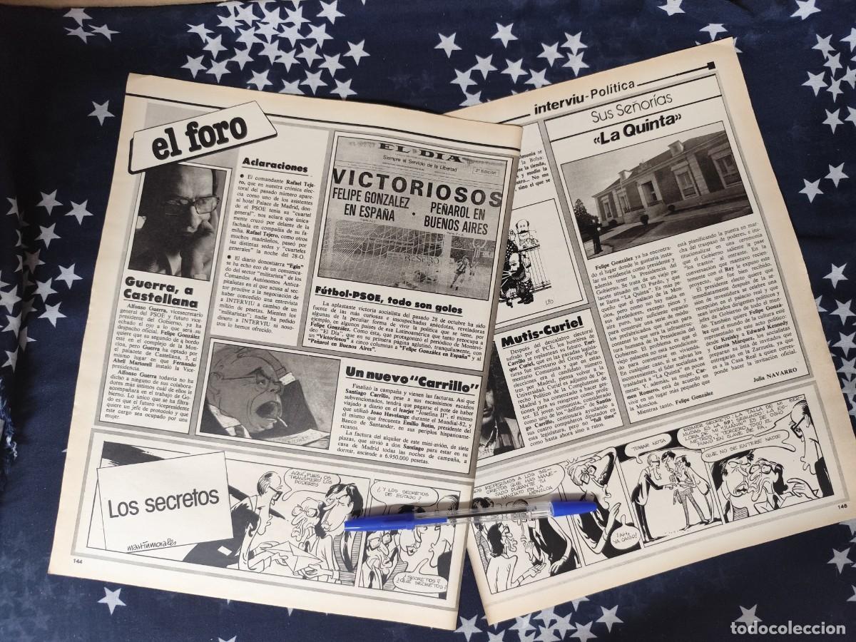Coleccionismo de revista Intervi&uacute;: Los Secretos Martinmorales Recorte/Cliping Revista Interviu 339-1982