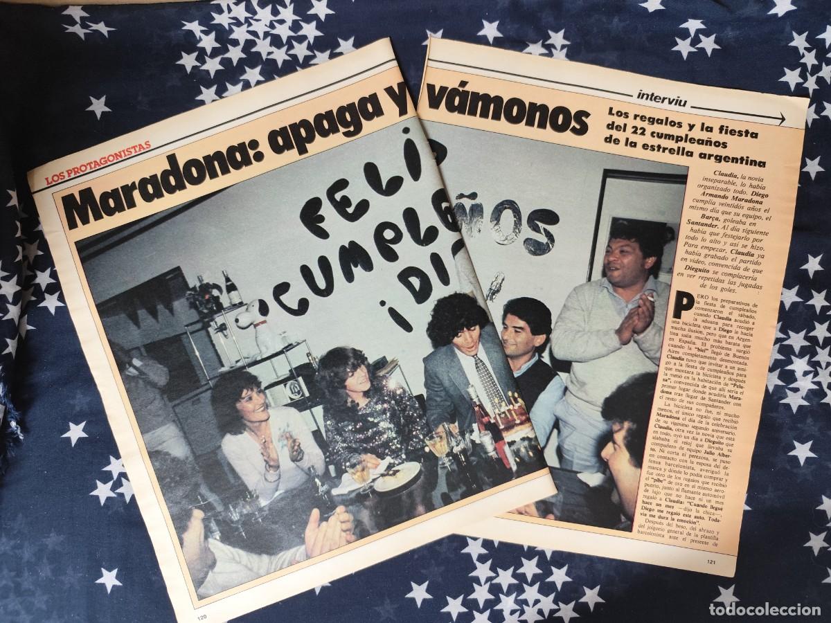 Coleccionismo de revista Intervi&uacute;: Maradona : Apaga y v&aacute;monos Recorte/Cliping Revista Interviu 339-1982