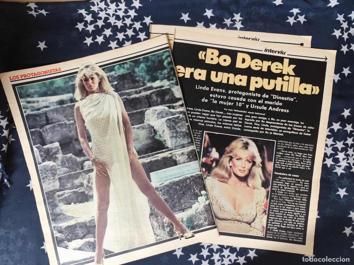 Coleccionismo de revista Intervi&uacute;: Linda Evans protagonista de Dinast&iacute;a Recorte/Cliping Revista Interviu 339-1982