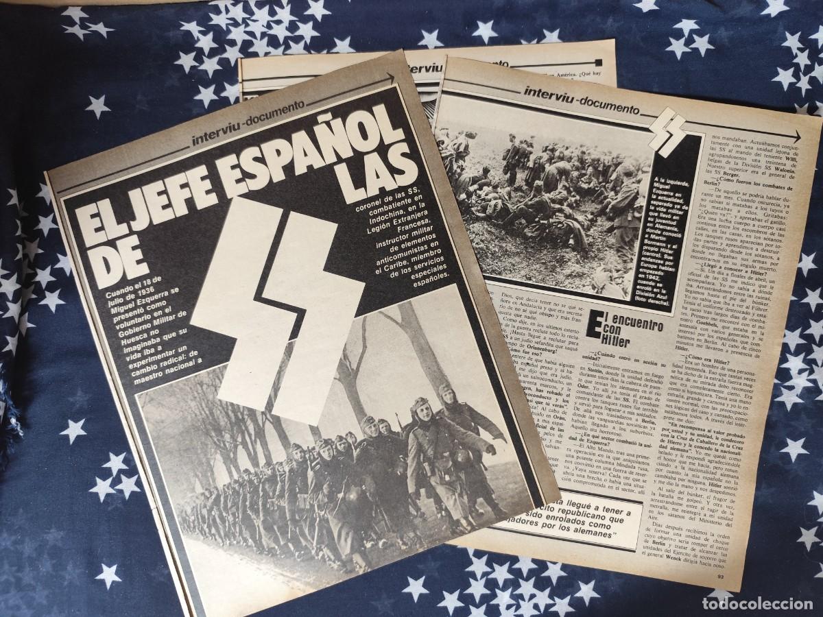 Coleccionismo de revista Intervi&uacute;: El jefe espa&ntilde;ol de las SS Recorte/Cliping Revista Interviu 339-1982