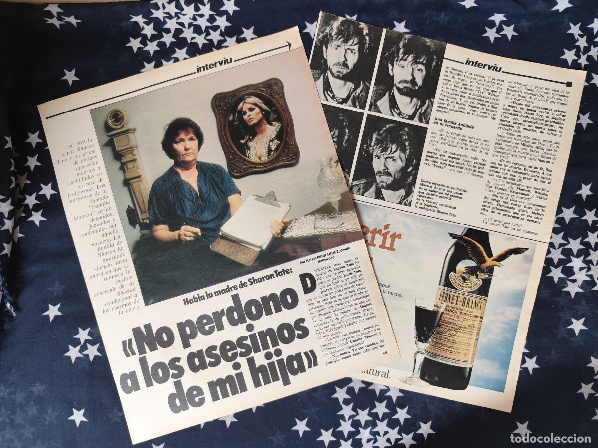 Coleccionismo de revista Intervi&uacute;: Habla la madre de Sharon Tate Recorte/Cliping Revista Interviu 339-1982