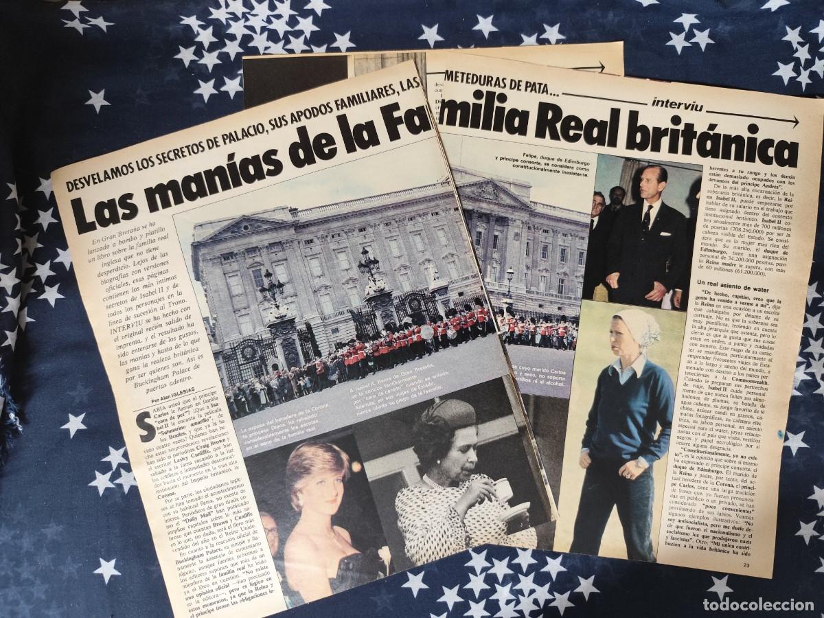 Coleccionismo de revista Intervi&uacute;: Las man&iacute;as de la familia real brit&aacute;nica Recorte/Cliping Revista Interviu 339-1982