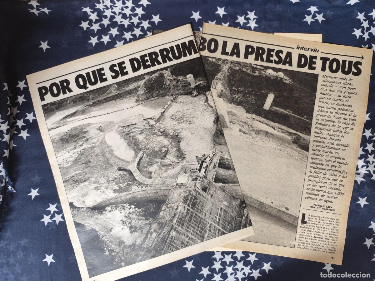 Coleccionismo de revista Intervi&uacute;: Por qu&eacute; se derrumb&oacute; la presa de Tous Recorte/Cliping Revista Interviu 338-1982